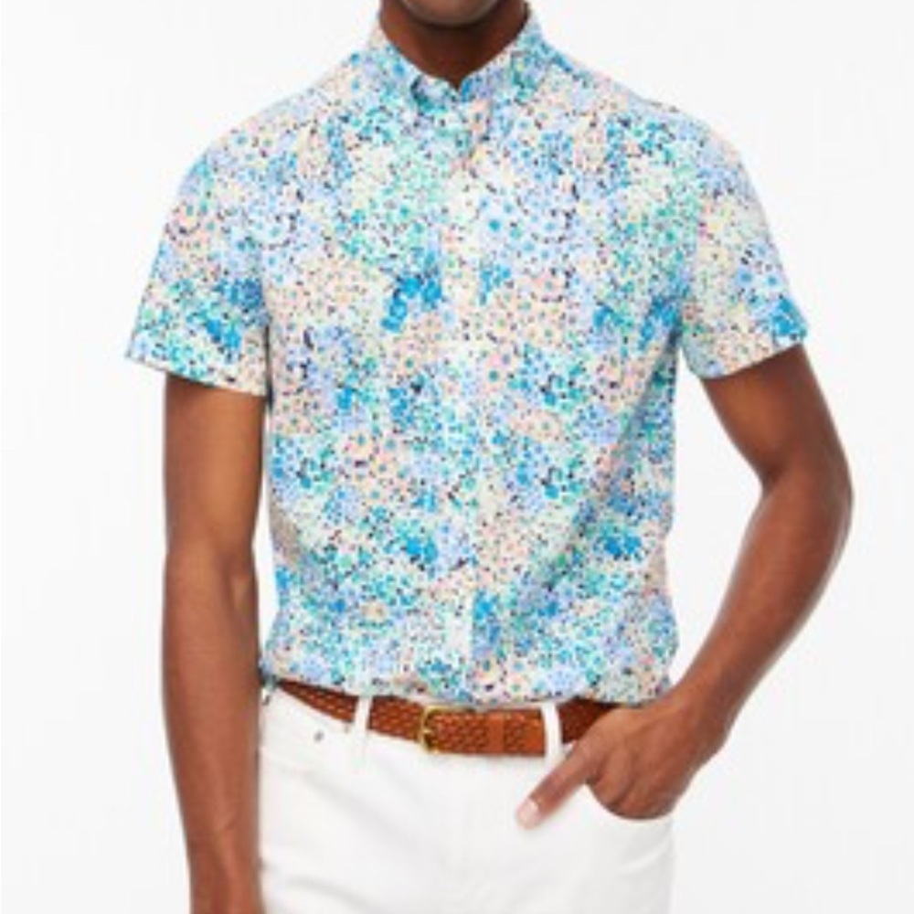 J. Crew Men's Multicolor Short Sleeve Shirt Size M